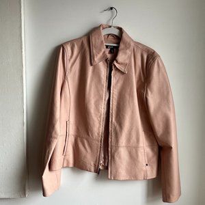 vintage pink leather jacket